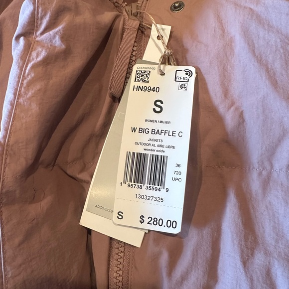 Adidas Women’s Big Baffle winter coat size Small 
Wonder oxide color - Picture 6 of 6